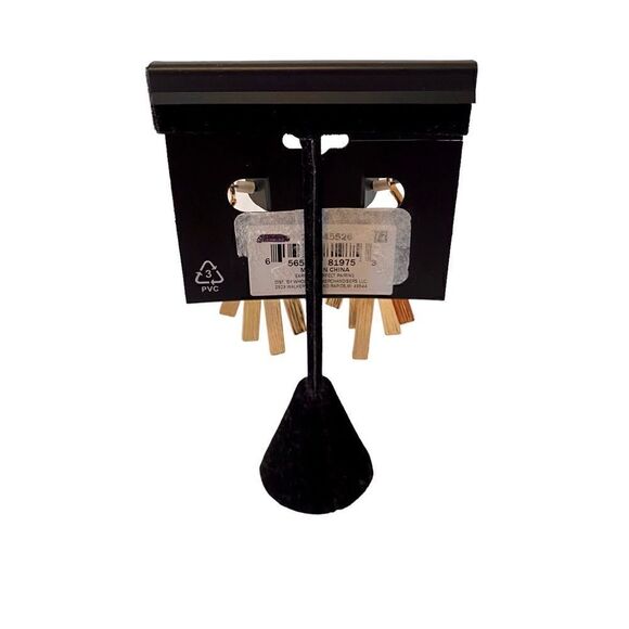 Ophelia Roe Gold Toned Multi-Colored Hoops w/ Metal Fringe. Very Cute. - Picture 4 of 6